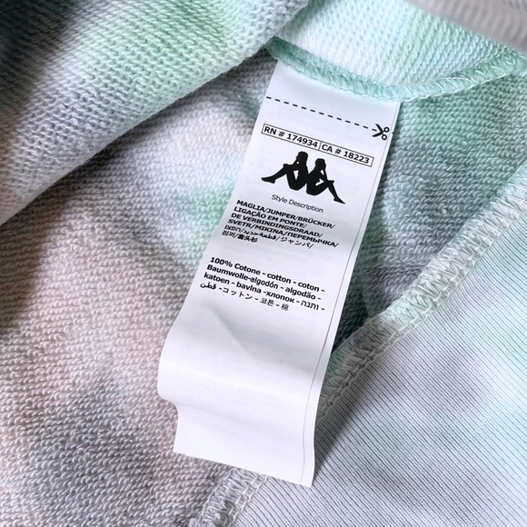 Kappa Active Tie Dye Galz Cropped Sweatshirt - Picture 6 of 7